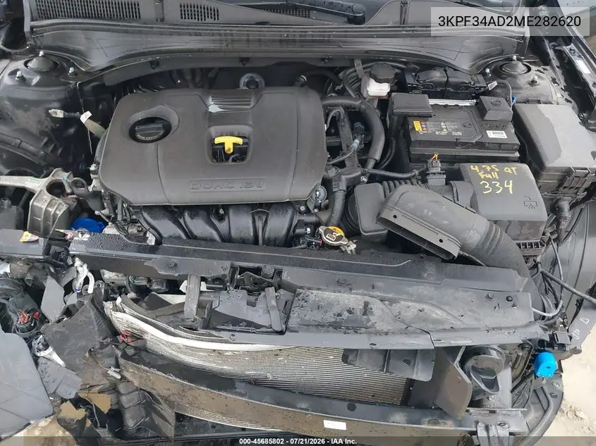 2021 Kia Forte Gt-Line VIN: 3KPF34AD2ME282620 Lot: 45685802