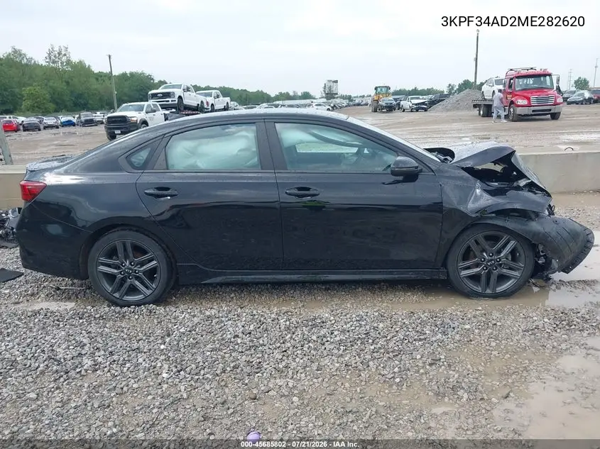 2021 Kia Forte Gt-Line VIN: 3KPF34AD2ME282620 Lot: 45685802