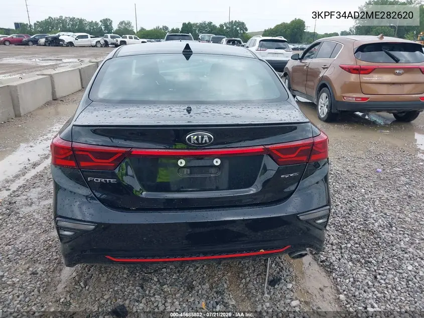 2021 Kia Forte Gt-Line VIN: 3KPF34AD2ME282620 Lot: 45685802