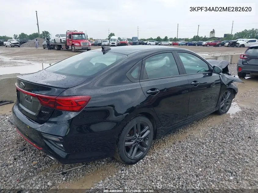 2021 Kia Forte Gt-Line VIN: 3KPF34AD2ME282620 Lot: 45685802