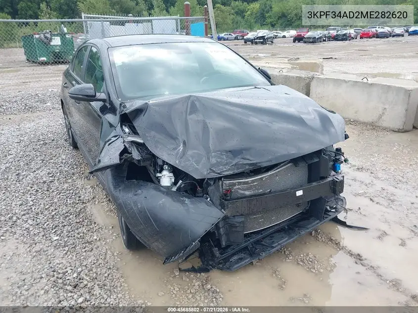 2021 Kia Forte Gt-Line VIN: 3KPF34AD2ME282620 Lot: 45685802