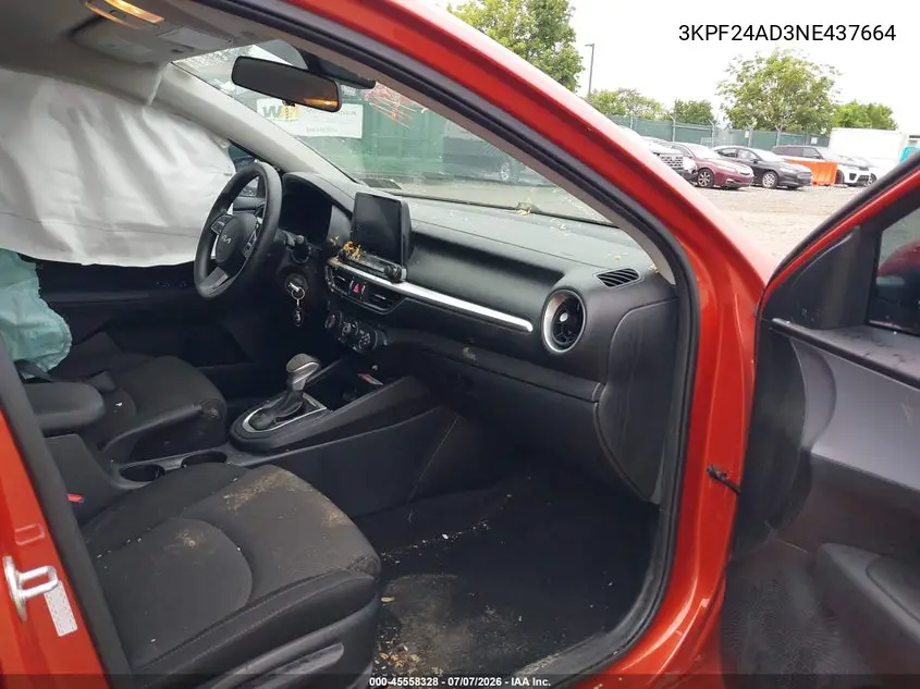 2022 Kia Forte Lxs VIN: 3KPF24AD3NE437664 Lot: 45558328