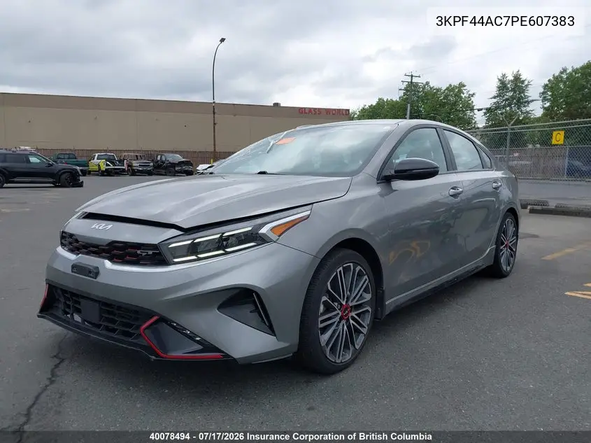 2023 Kia Forte VIN: 3KPF44AC7PE607383 Lot: 40078494