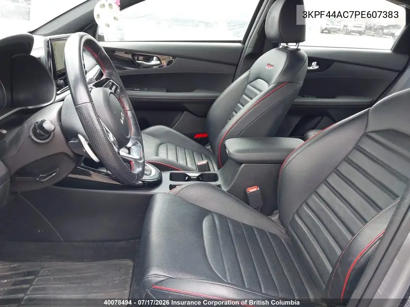 2023 Kia Forte VIN: 3KPF44AC7PE607383 Lot: 40078494