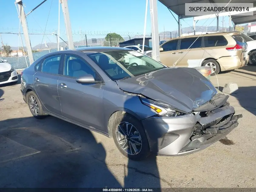 3KPF24AD8PE670314 2023 Kia Forte Lxs