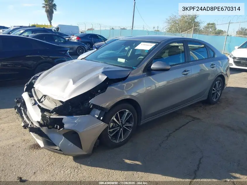 3KPF24AD8PE670314 2023 Kia Forte Lxs