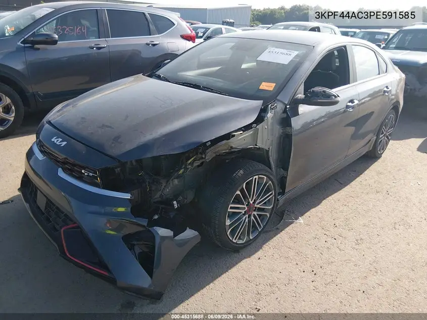 2023 Kia Forte Gt VIN: 3KPF44AC3PE591585 Lot: 45315688