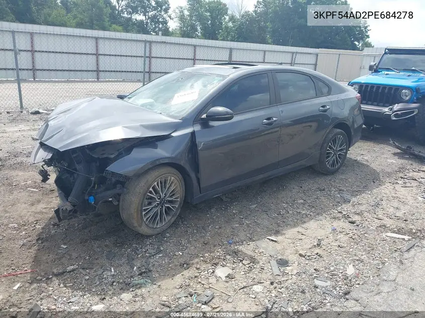 2023 Kia Forte Gt-Line VIN: 3KPF54AD2PE684278 Lot: 45684699