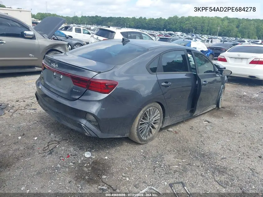 2023 Kia Forte Gt-Line VIN: 3KPF54AD2PE684278 Lot: 45684699