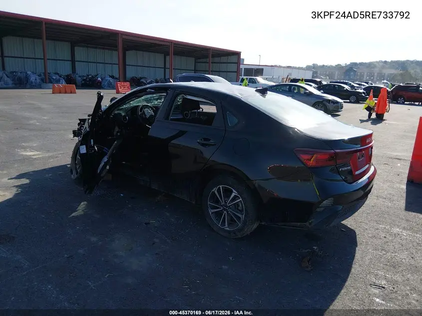 2024 Kia Forte Lxs VIN: 3KPF24AD5RE733792 Lot: 45370169