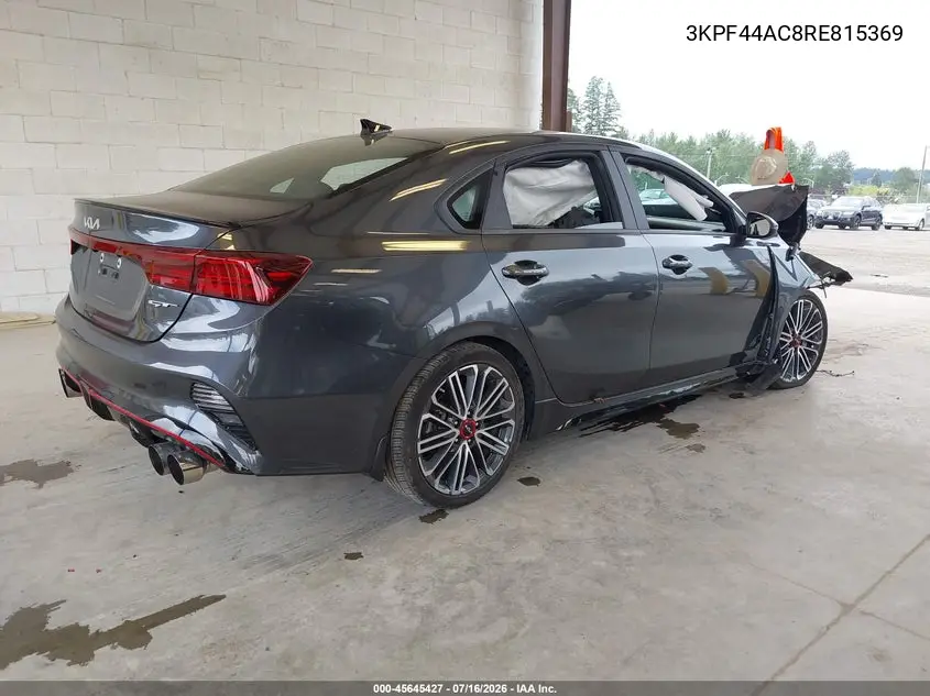 2024 Kia Forte Gt VIN: 3KPF44AC8RE815369 Lot: 45645427