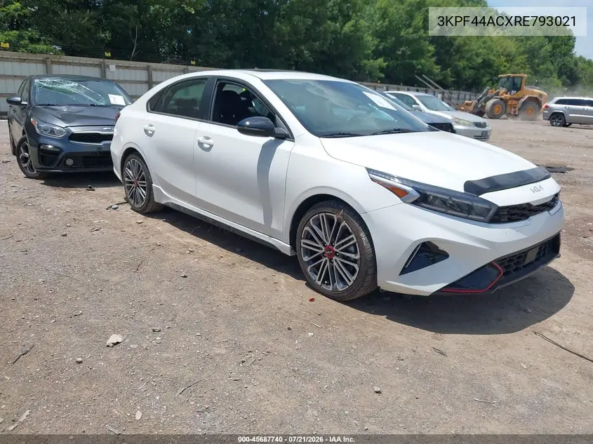 2024 Kia Forte Gt VIN: 3KPF44ACXRE793021 Lot: 45687740