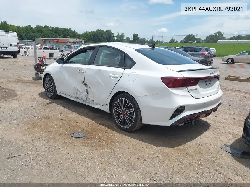 2024 Kia Forte Gt VIN: 3KPF44ACXRE793021 Lot: 45687740