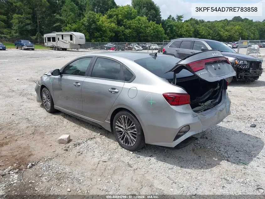2024 Kia Forte Gt-Line VIN: 3KPF54AD7RE783858 Lot: 45695796