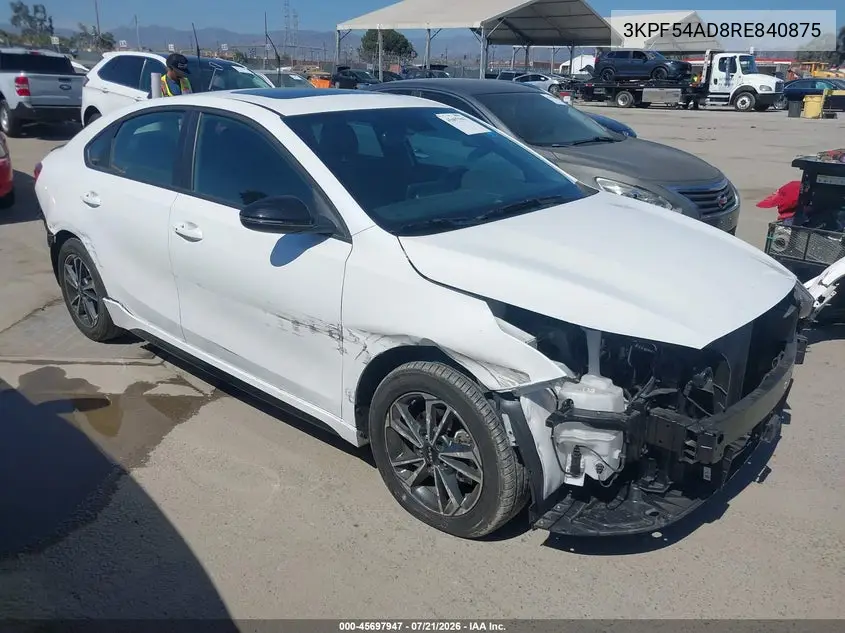 2024 Kia Forte Gt-Line VIN: 3KPF54AD8RE840875 Lot: 45697947