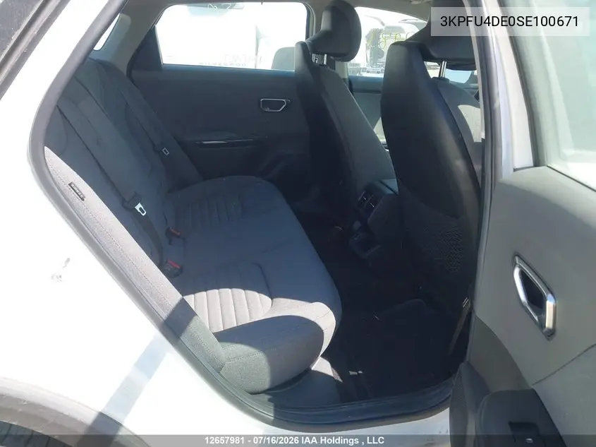 2025 Kia K4 Ex/Ex+ VIN: 3KPFU4DE0SE100671 Lot: 12657981