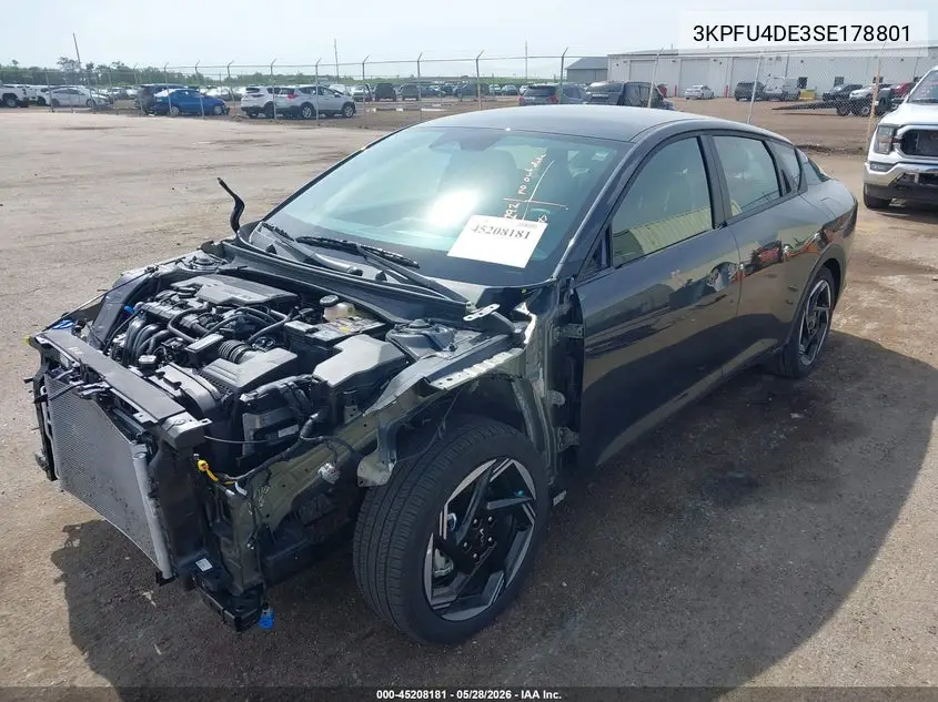 2025 Kia K4 Ex VIN: 3KPFU4DE3SE178801 Lot: 45208181