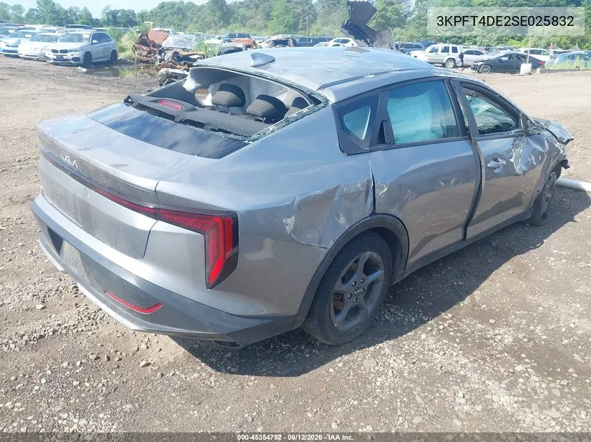2025 Kia K4 Lxs VIN: 3KPFT4DE2SE025832 Lot: 45354752