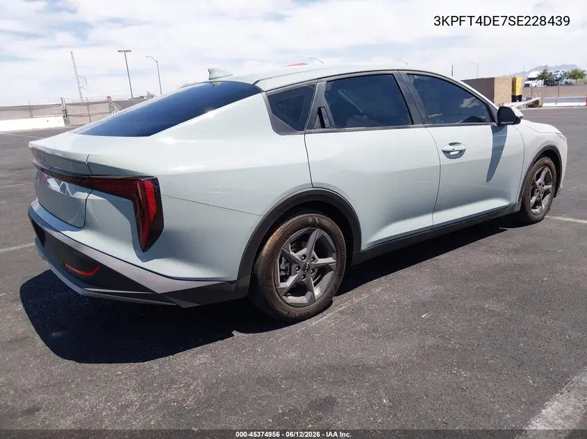 2025 Kia K4 Lxs VIN: 3KPFT4DE7SE228439 Lot: 45374956