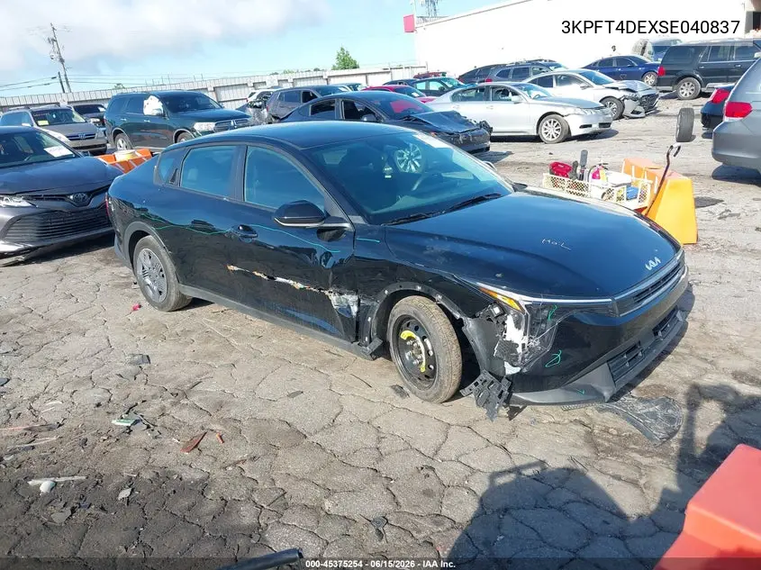 2025 Kia K4 Lx VIN: 3KPFT4DEXSE040837 Lot: 45375254