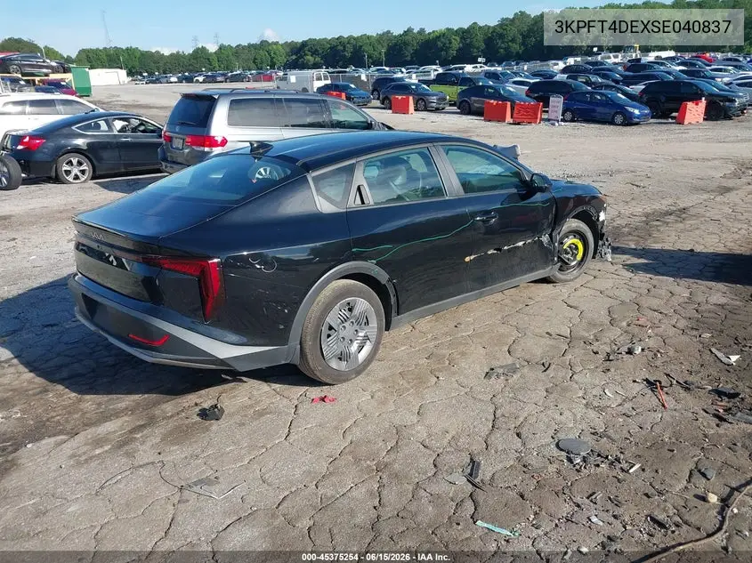 2025 Kia K4 Lx VIN: 3KPFT4DEXSE040837 Lot: 45375254