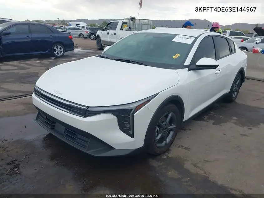 2025 Kia K4 Lxs VIN: 3KPFT4DE6SE144967 Lot: 45375868