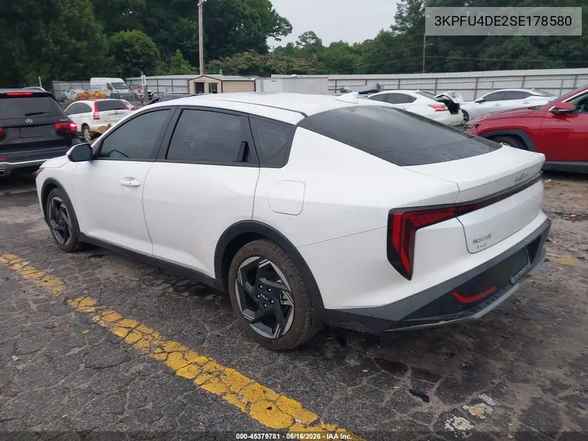 2025 Kia K4 Ex VIN: 3KPFU4DE2SE178580 Lot: 45379781