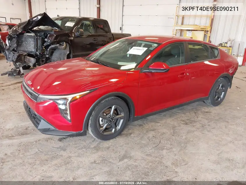 2025 Kia K4 Lxs VIN: 3KPFT4DE9SE090211 Lot: 45388033