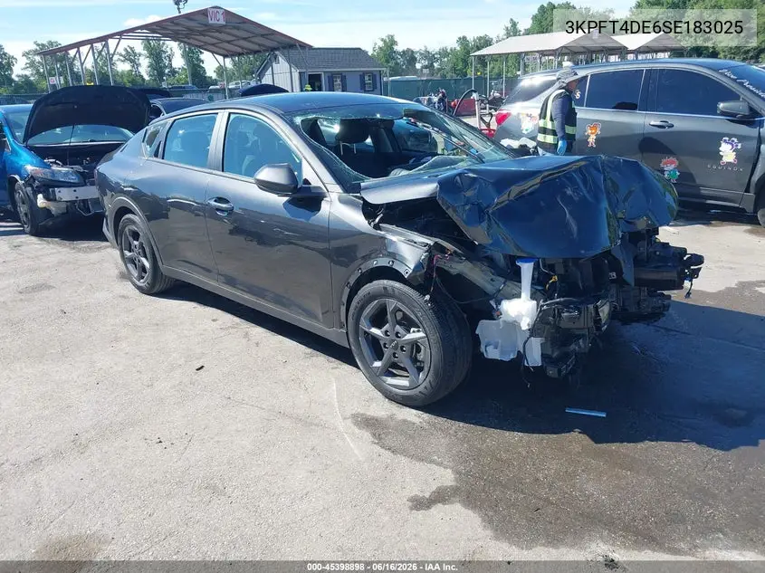 2025 Kia K4 Lxs VIN: 3KPFT4DE6SE183025 Lot: 45398898