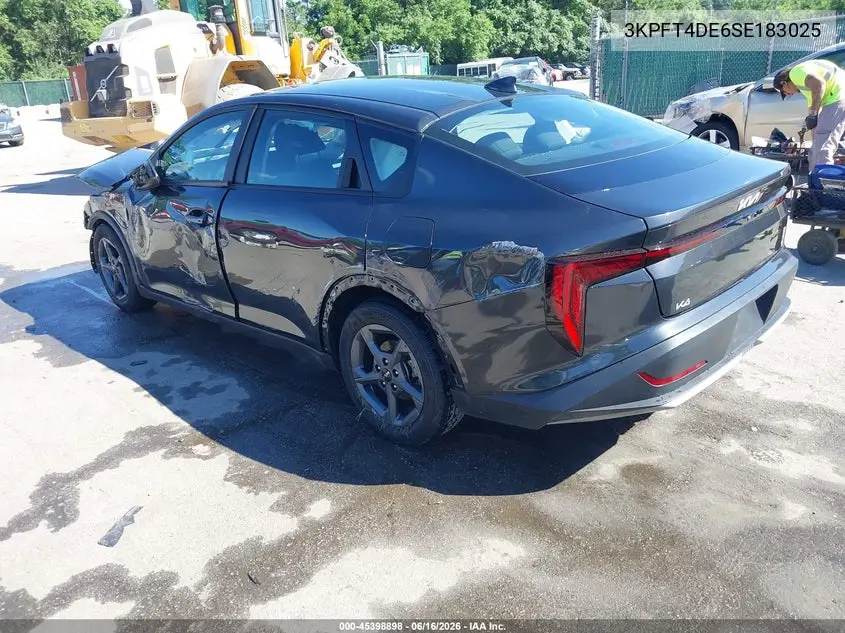 2025 Kia K4 Lxs VIN: 3KPFT4DE6SE183025 Lot: 45398898