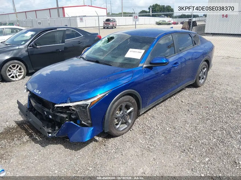 2025 Kia K4 Lxs VIN: 3KPFT4DE0SE038370 Lot: 45405380
