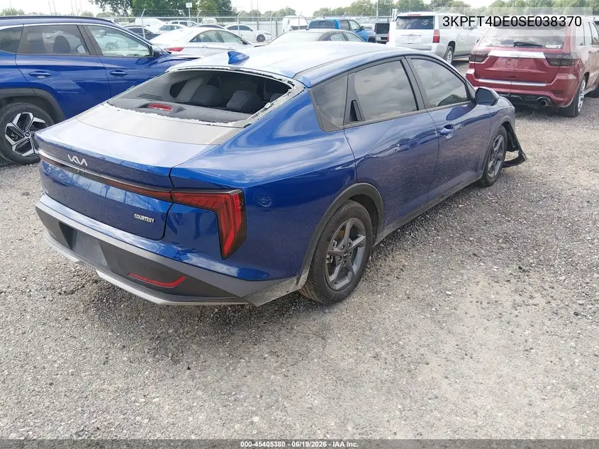 2025 Kia K4 Lxs VIN: 3KPFT4DE0SE038370 Lot: 45405380