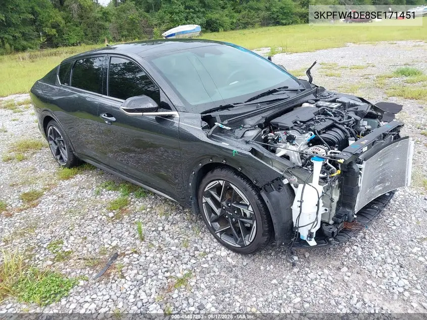 2025 Kia K4 Gt-Line VIN: 3KPFW4DE8SE171451 Lot: 45407253