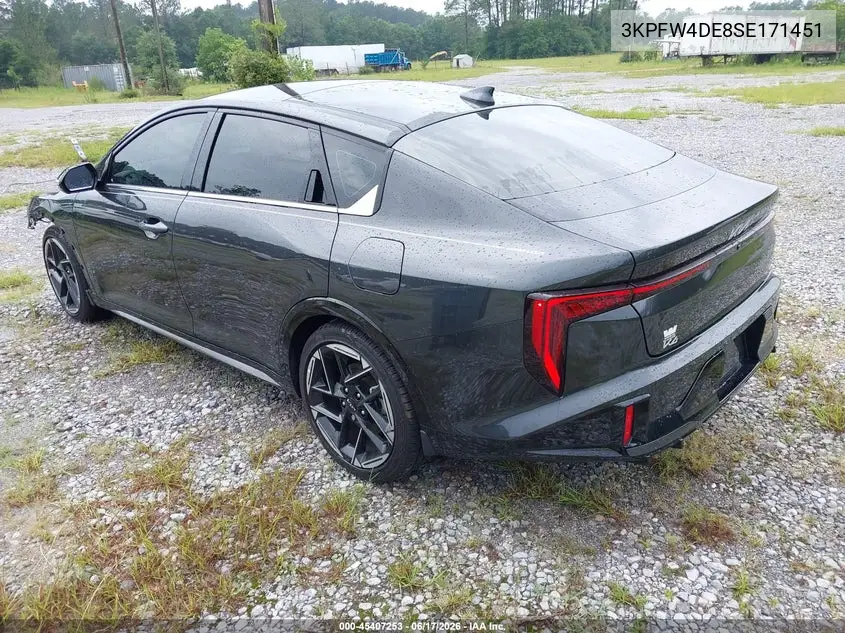 2025 Kia K4 Gt-Line VIN: 3KPFW4DE8SE171451 Lot: 45407253