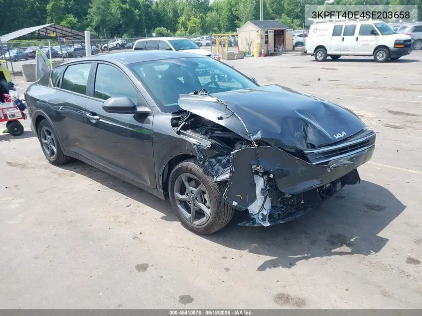 2025 Kia K4 Lxs VIN: 3KPFT4DE4SE203658 Lot: 45410876