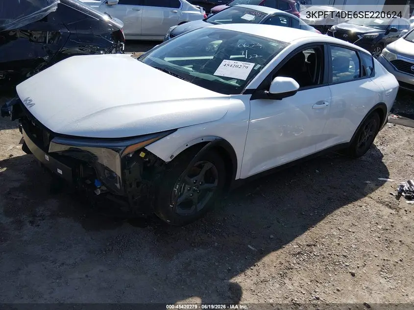 2025 Kia K4 Lxs VIN: 3KPFT4DE6SE220624 Lot: 45420279