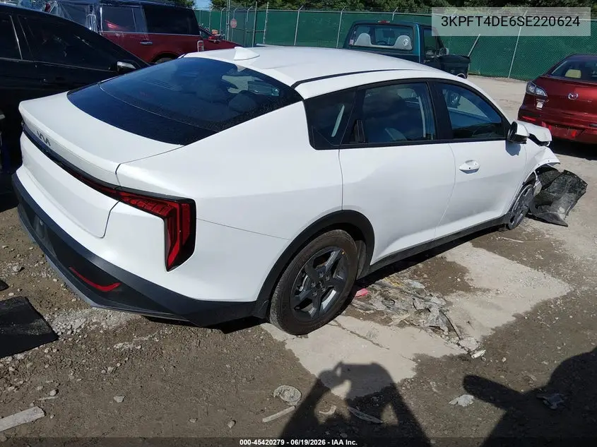 2025 Kia K4 Lxs VIN: 3KPFT4DE6SE220624 Lot: 45420279