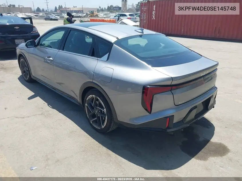 2025 Kia K4 Gt-Line VIN: 3KPFW4DE0SE145748 Lot: 45427175