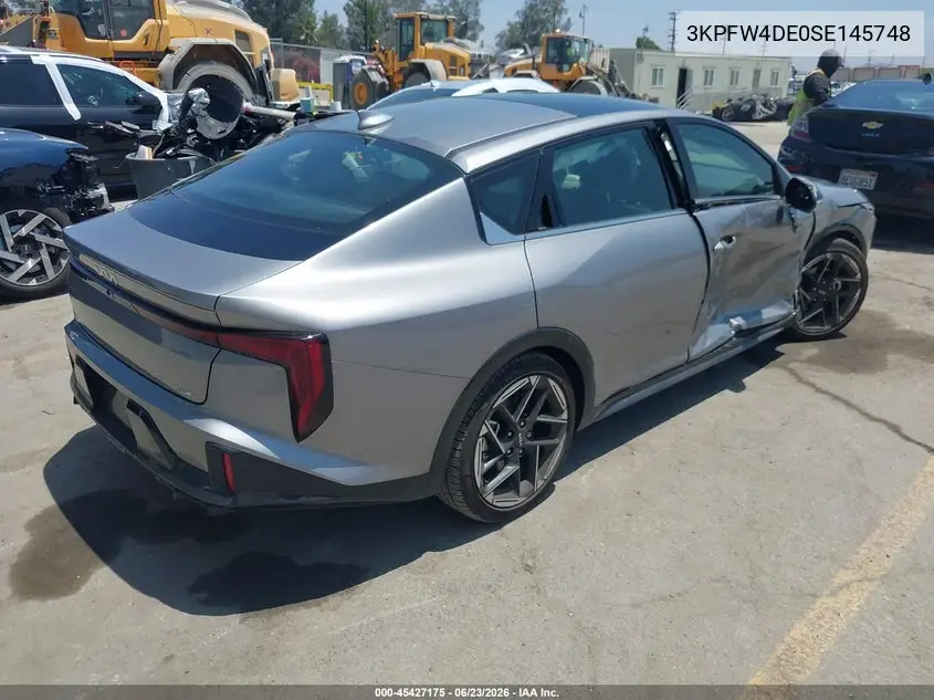 2025 Kia K4 Gt-Line VIN: 3KPFW4DE0SE145748 Lot: 45427175