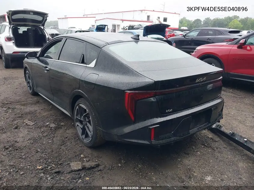 2025 Kia K4 Gt-Line VIN: 3KPFW4DE5SE040896 Lot: 45435682