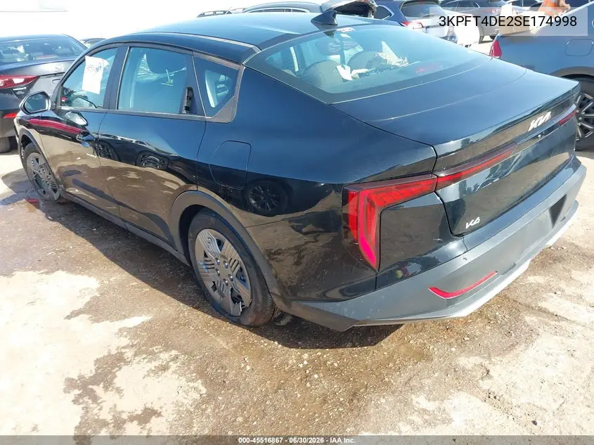 2025 Kia K4 Lx VIN: 3KPFT4DE2SE174998 Lot: 45516867