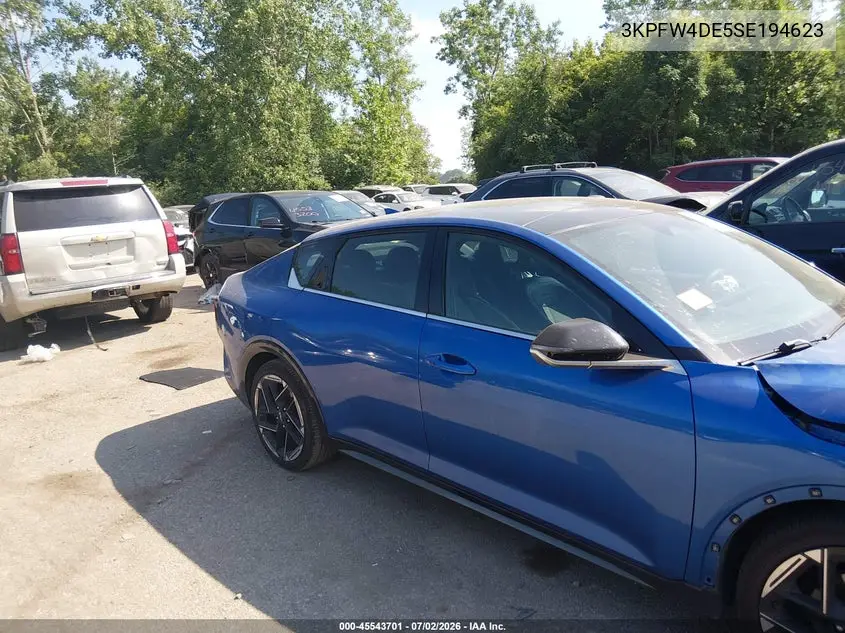 2025 Kia K4 Gt-Line VIN: 3KPFW4DE5SE194623 Lot: 45543701