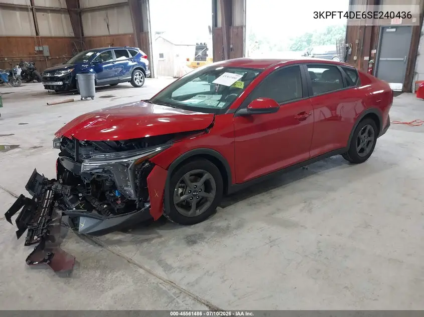 2025 Kia K4 Lxs VIN: 3KPFT4DE6SE240436 Lot: 45561486