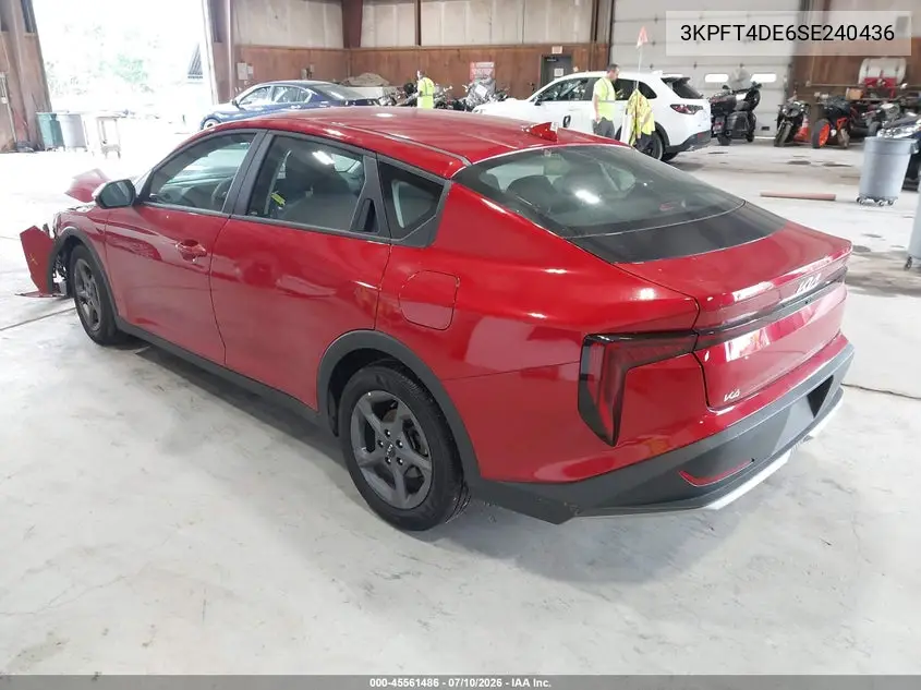 2025 Kia K4 Lxs VIN: 3KPFT4DE6SE240436 Lot: 45561486