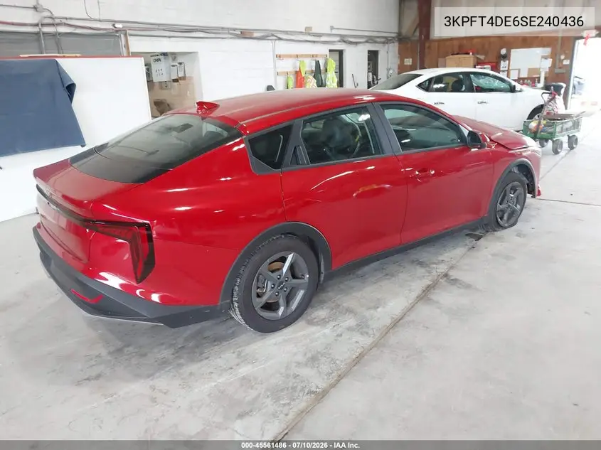 2025 Kia K4 Lxs VIN: 3KPFT4DE6SE240436 Lot: 45561486
