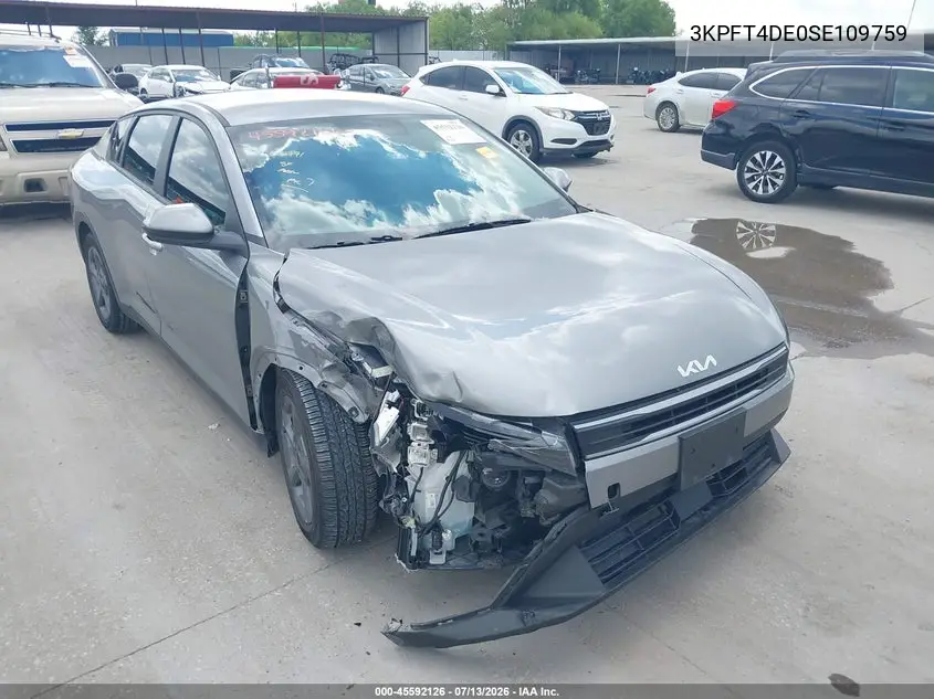 2025 Kia K4 Lxs VIN: 3KPFT4DE0SE109759 Lot: 45592126