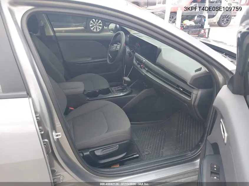 2025 Kia K4 Lxs VIN: 3KPFT4DE0SE109759 Lot: 45592126