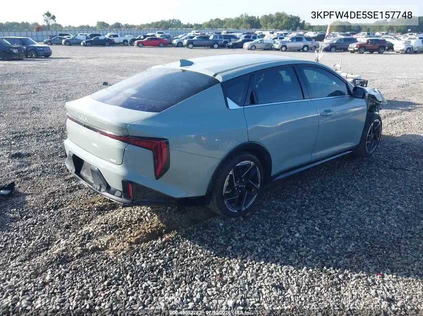 2025 Kia K4 Gt-Line VIN: 3KPFW4DE5SE157748 Lot: 45592282