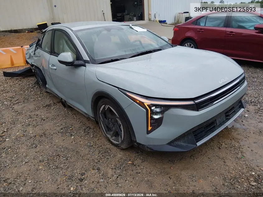 2025 Kia K4 Ex VIN: 3KPFU4DE0SE125893 Lot: 45595626