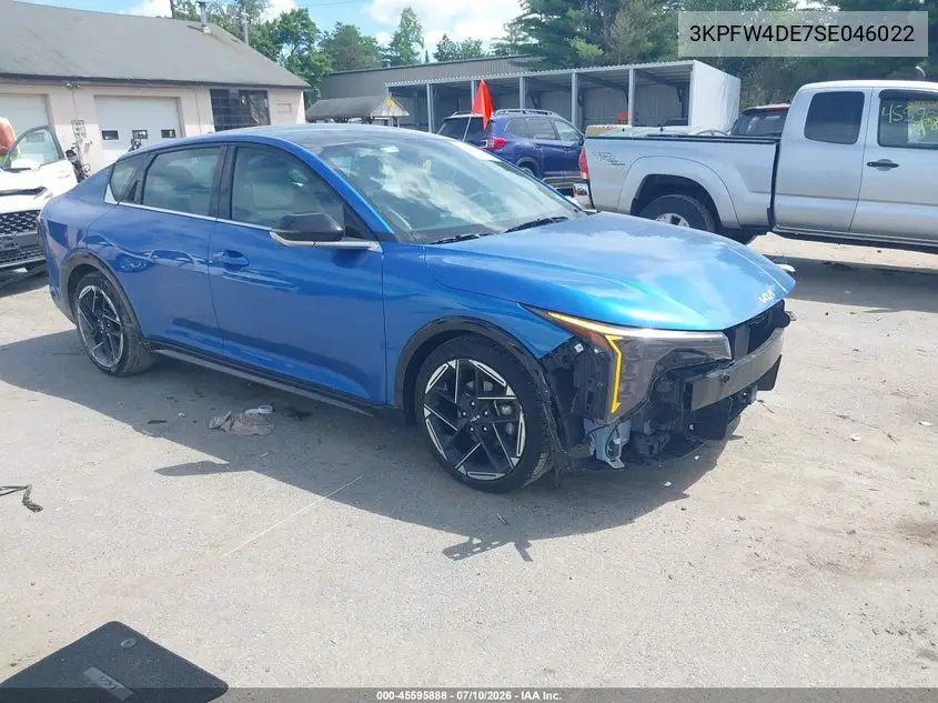 2025 Kia K4 Gt-Line VIN: 3KPFW4DE7SE046022 Lot: 45595888